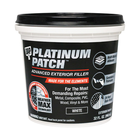 Platinum Patch Patch Filler & Repair, 32 oz, Tub, White 7079818787